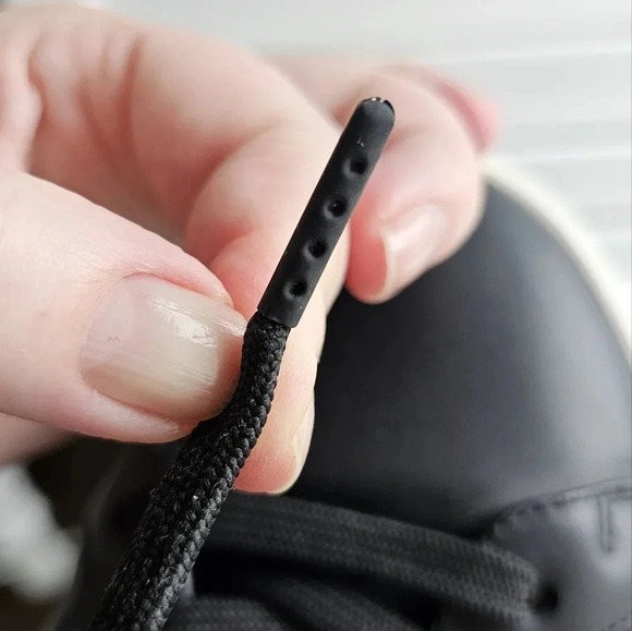 BALMAIN Authentic Black Geniune Leather Classic  Men's Shoes Sneakers  size 11 - Picture 6 of 9